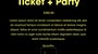 A black and yellow page advertising tickets for a conference and party.