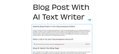a blog post written by an AI