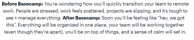 Basecamp Benefits