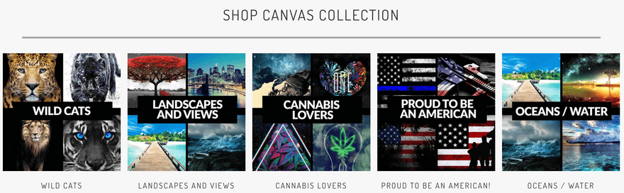 Canvas Freaks ux best print on demand shopify examples