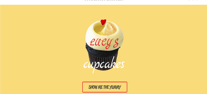 lucy cupcakes website font example 2