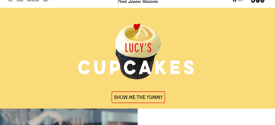 lucys cupcakes website font example 1