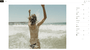 Squarespace image editor showing picture of a woman running into the sea on the left and an editing toolbar on the right.