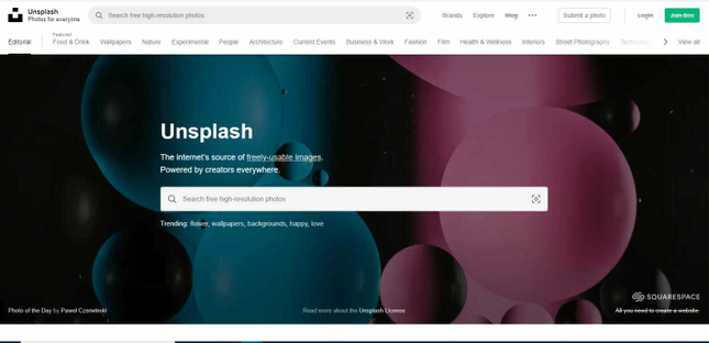 Unsplash provides free stock images