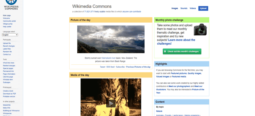 wikimedia commons home photos for websites